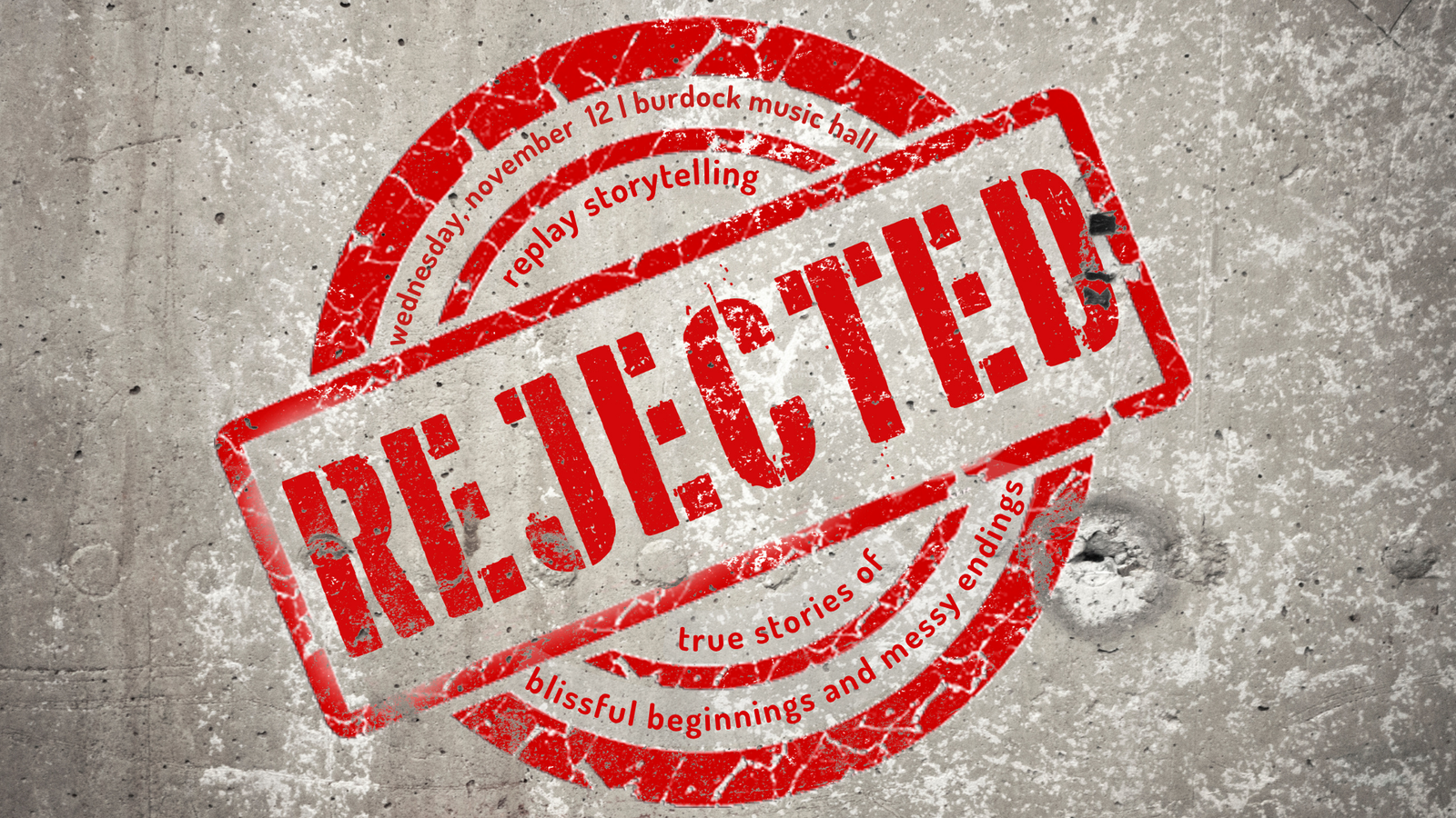 A poster for the show Rejected