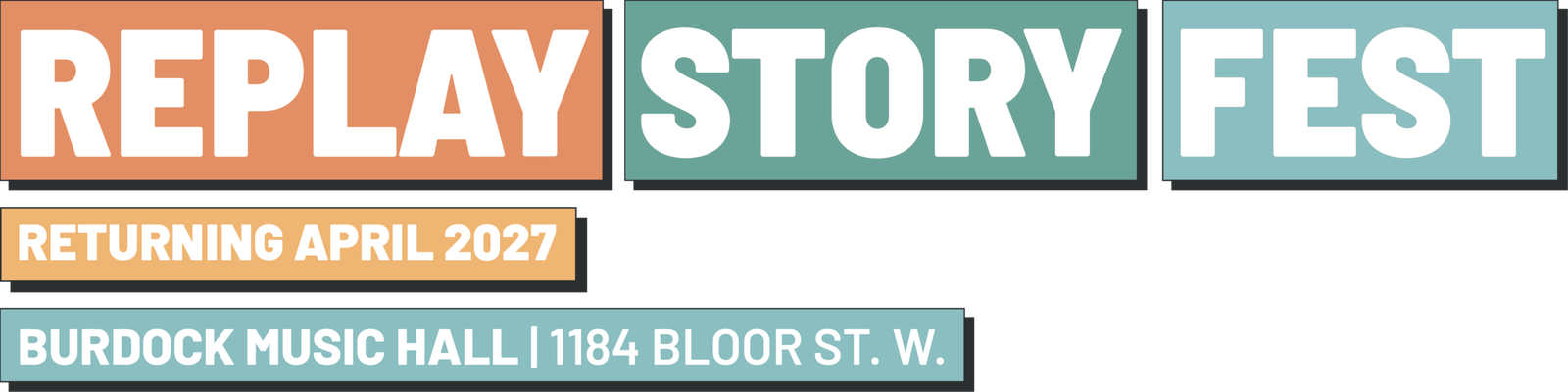 Banner logo for Replay Story Fest